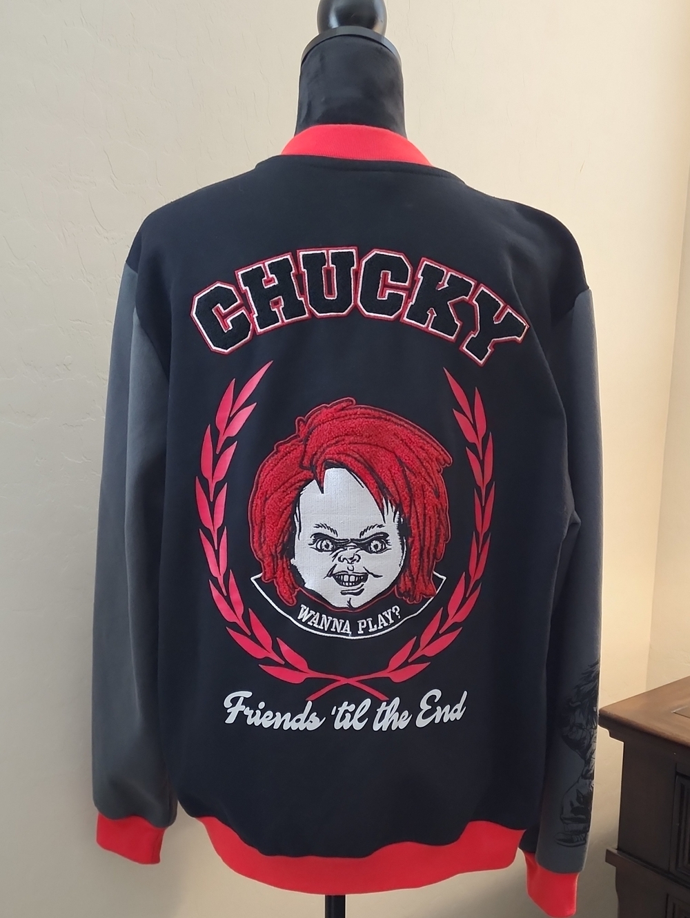 Chucky Kids Black & Red Sweater